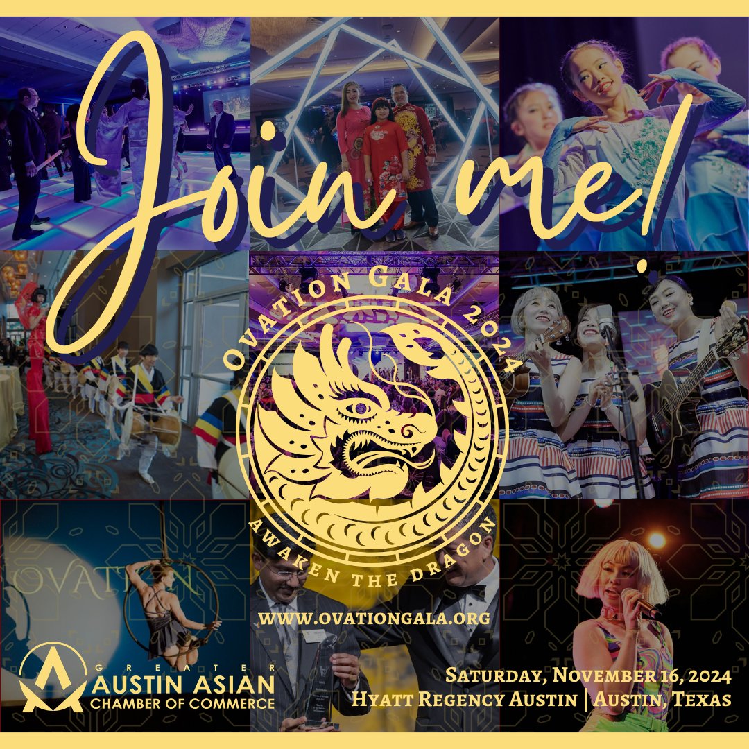 Ovation Gala 2024 Join Us campaign graphic