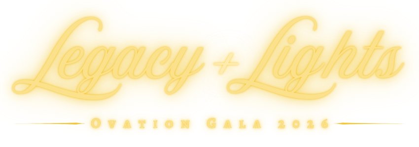 Legacy and Lights gold wordmark