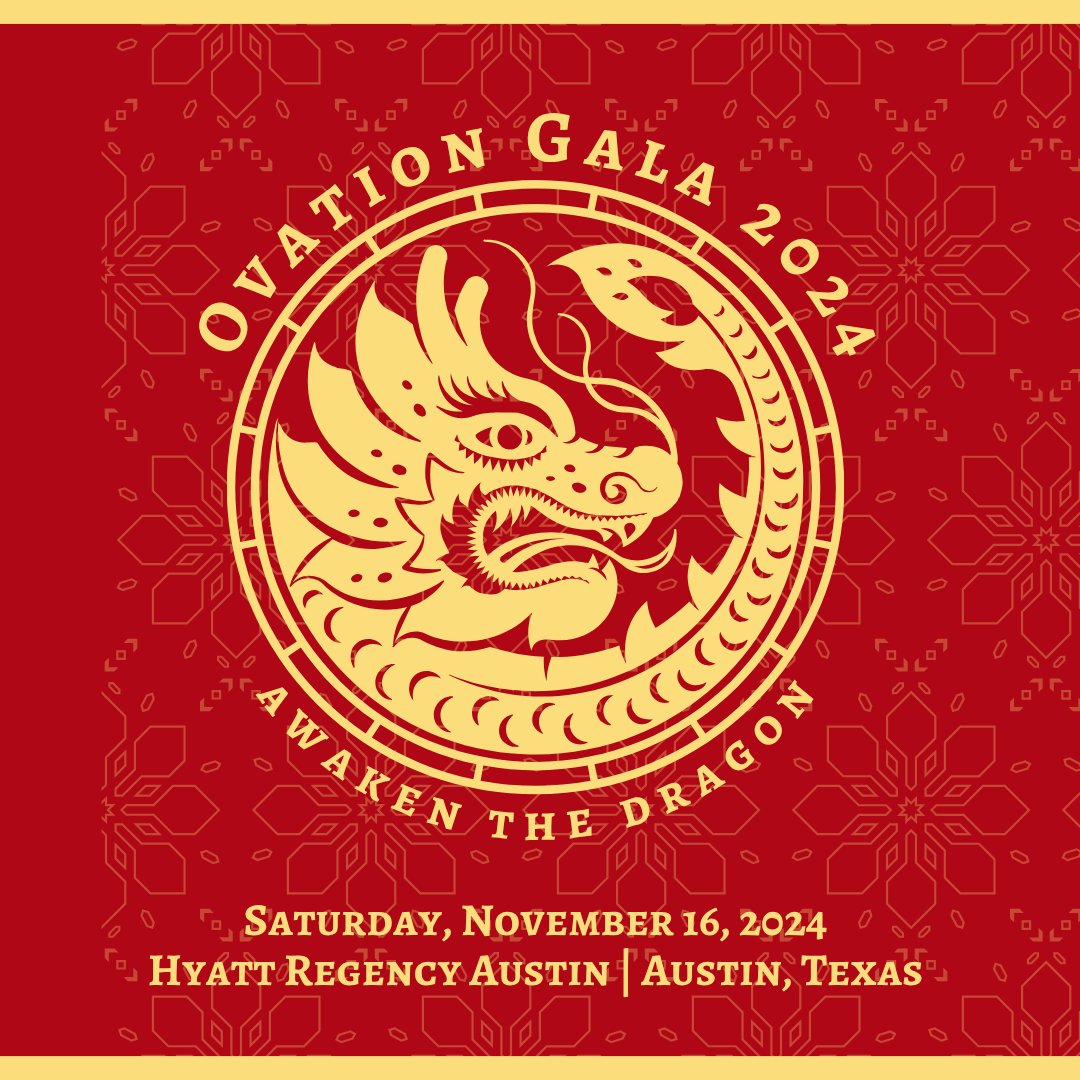 Awaken the Dragon campaign graphic for Ovation Gala 2024