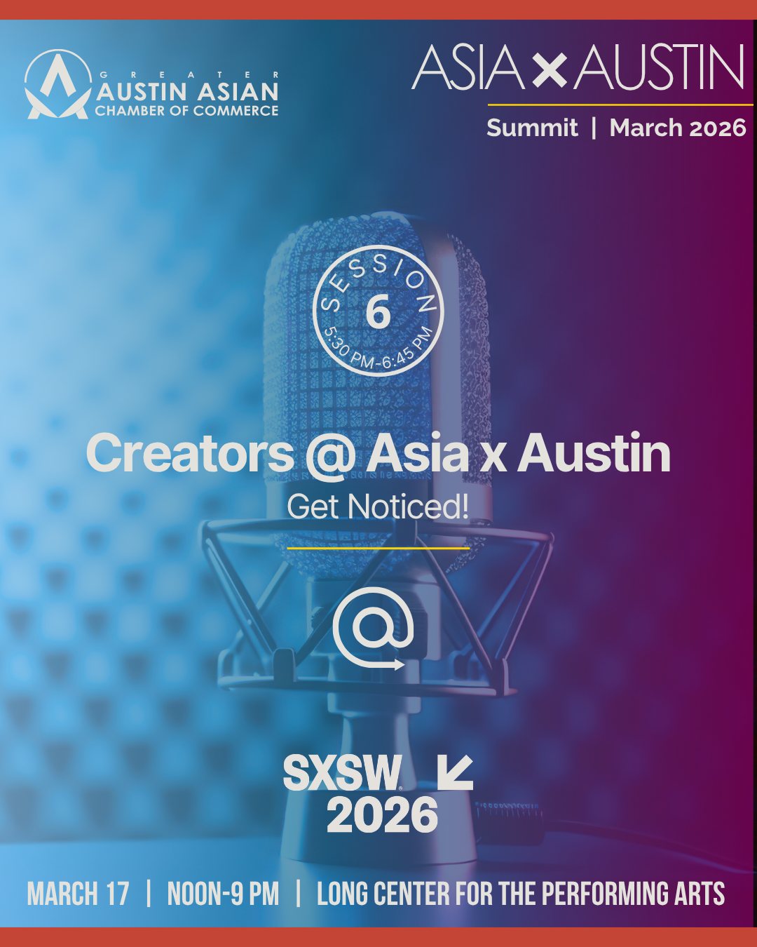 Session six promotional card