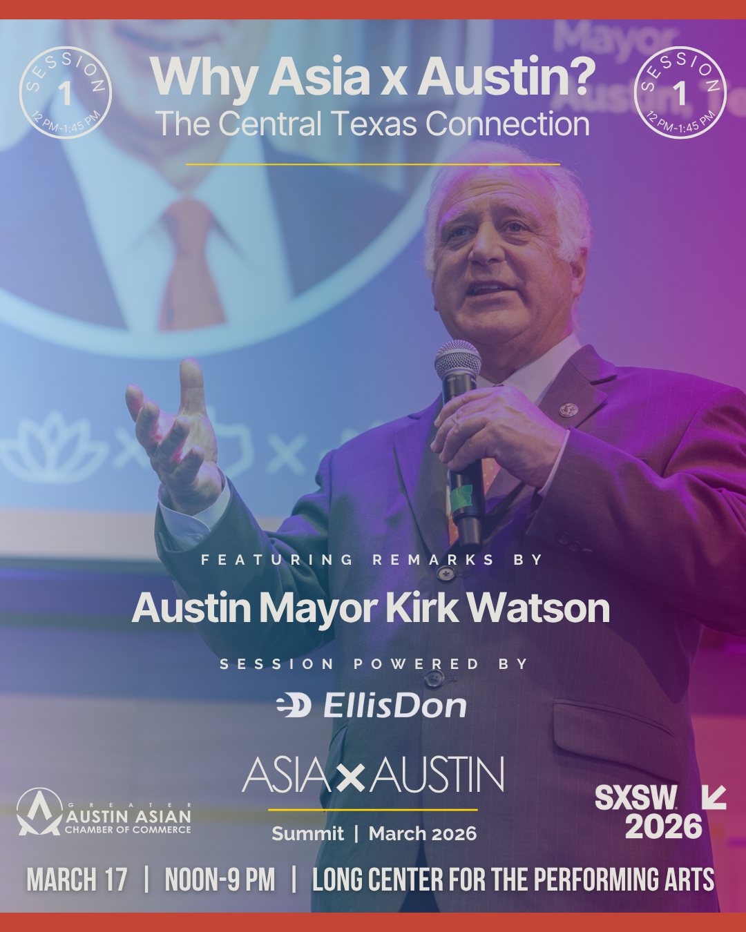 Speaker card for Mayor Kirk Watson