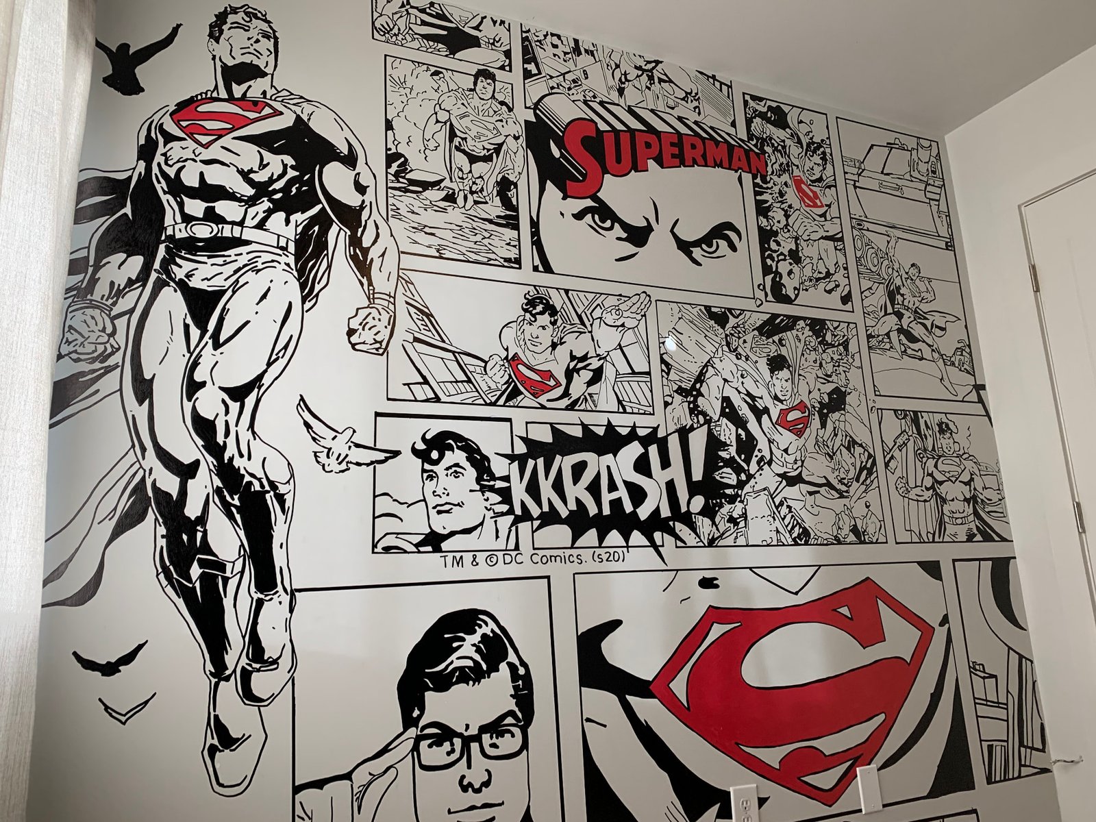 Superman office mural (2021)
