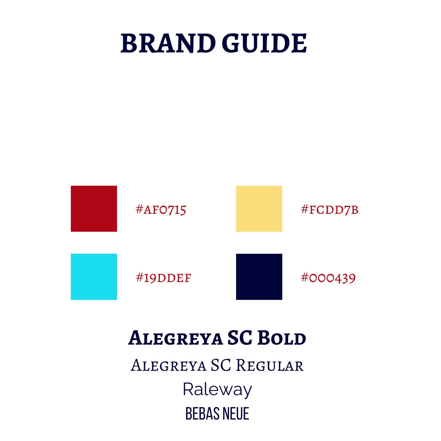 Legacy and Lights brand guide and palette