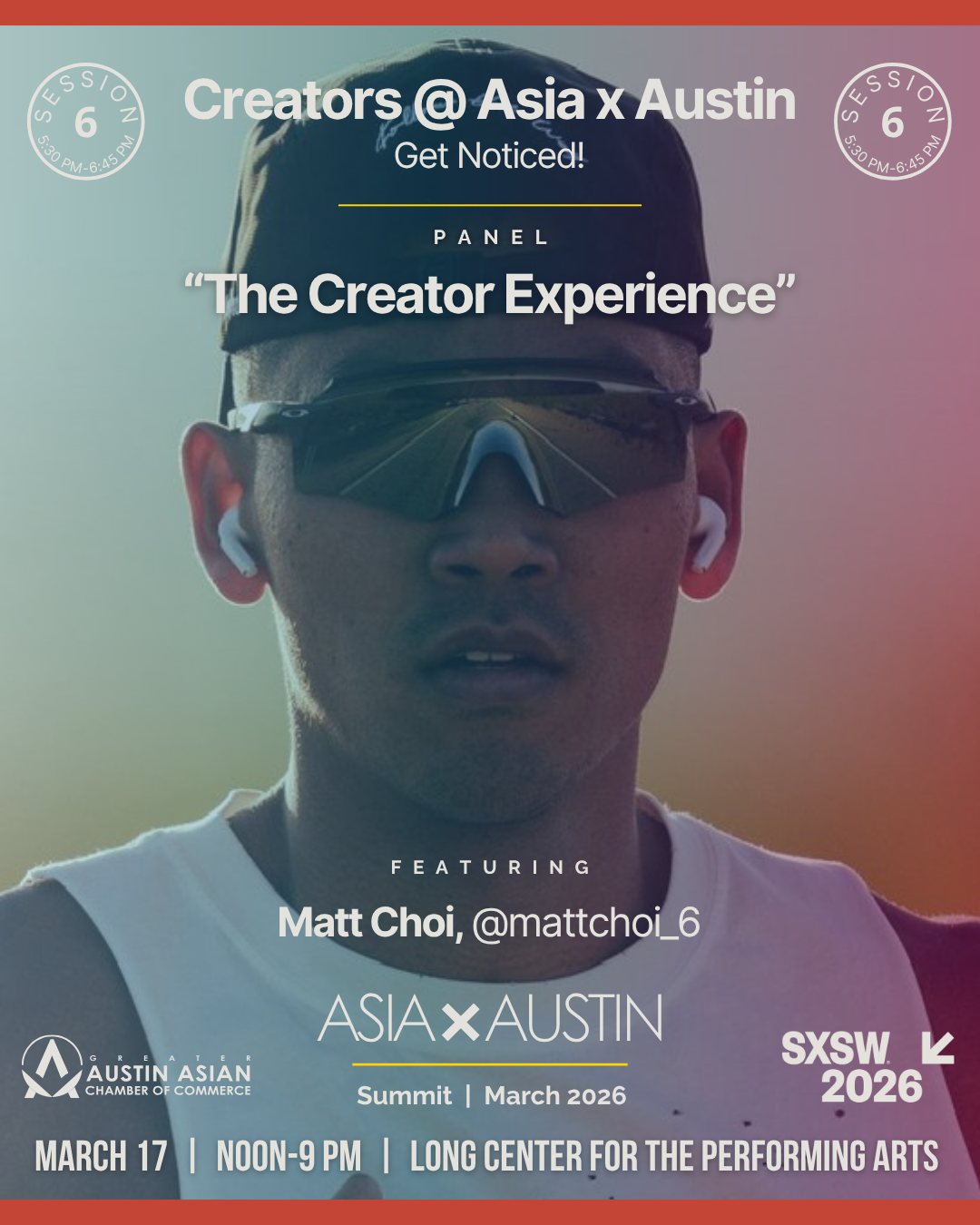 Speaker card for Matt Choi