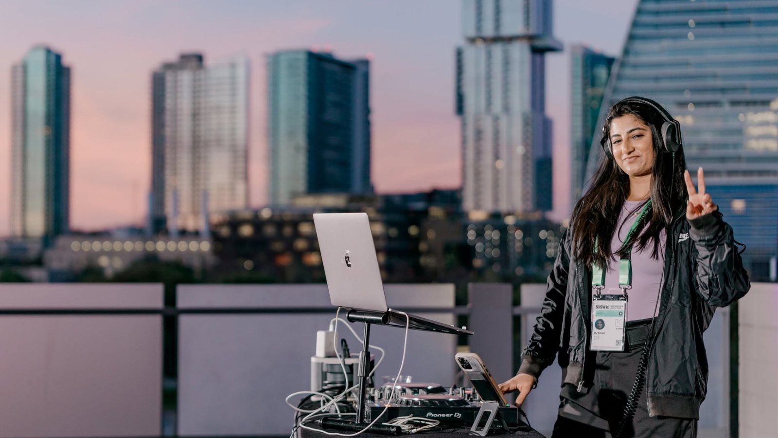 DJ Anupi performing