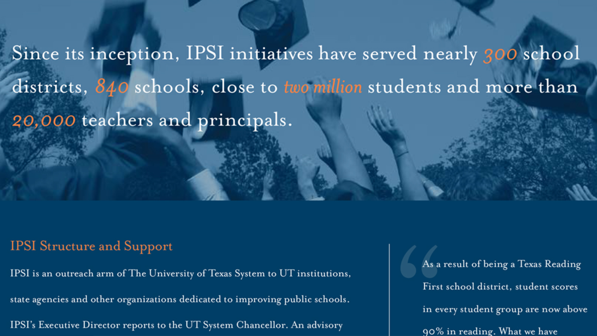 Institute for Public School Initiatives (2008-2011)